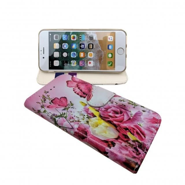 IPHONE 5C PINK FLOWER BUTTERFLY